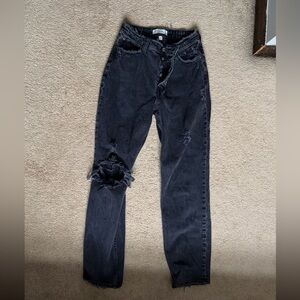 Abercrombie Distressed Black Women's Jeans